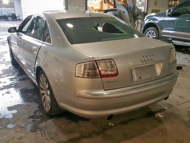 WAUMV44E97N009760 - 2007 AUDI A8 L QUATT SILVER photo 3