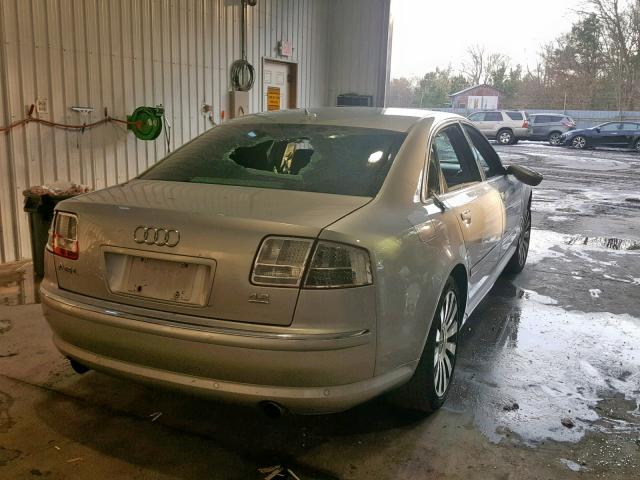 WAUMV44E97N009760 - 2007 AUDI A8 L QUATT SILVER photo 4