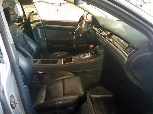 WAUMV44E97N009760 - 2007 AUDI A8 L QUATT SILVER photo 5