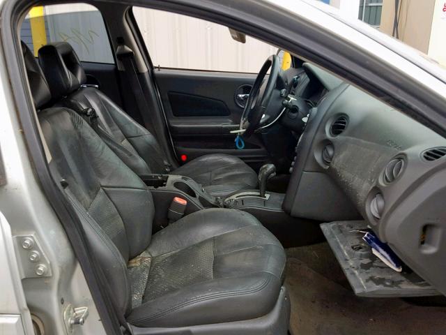 2G2WR524141337840 - 2004 PONTIAC GRAND PRIX SILVER photo 5