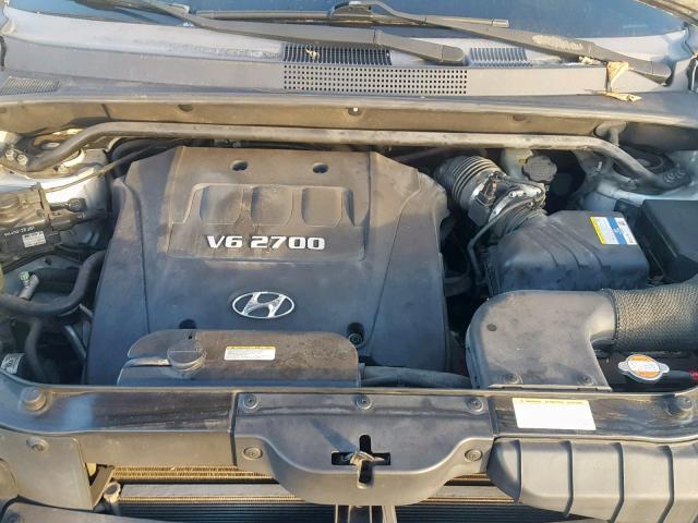 KM8JN12D47U609733 - 2007 HYUNDAI TUCSON SE SILVER photo 7