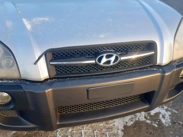 KM8JN12D47U609733 - 2007 HYUNDAI TUCSON SE SILVER photo 9