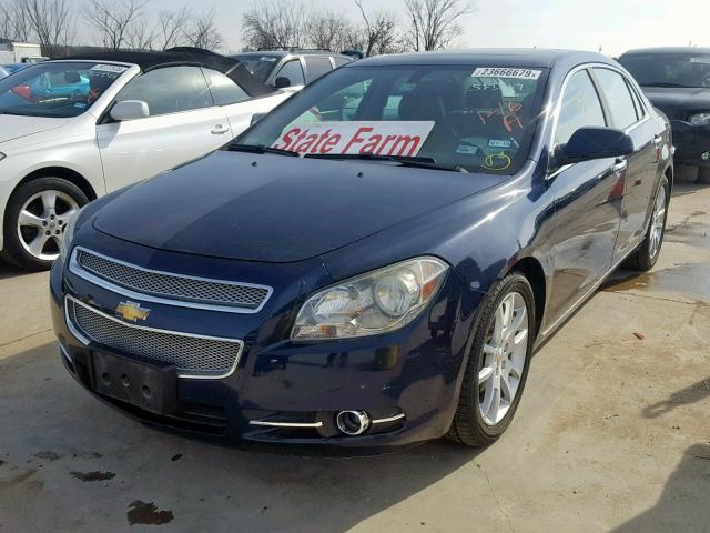 1G1ZE5EB8AF204763 - 2010 CHEVROLET MALIBU LTZ BLUE photo 2