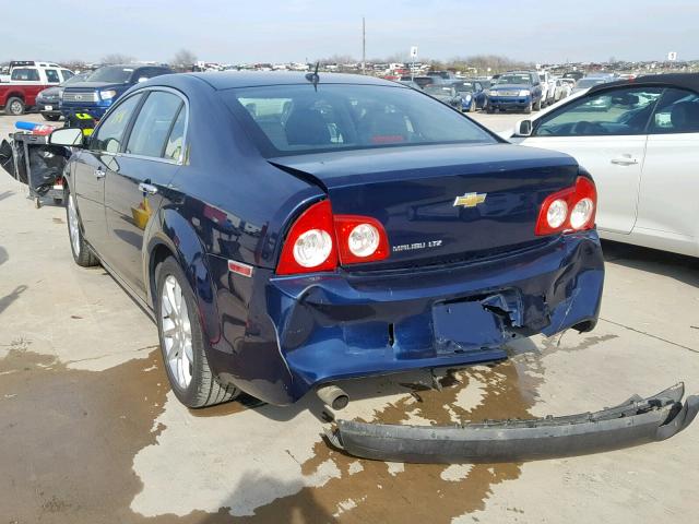 1G1ZE5EB8AF204763 - 2010 CHEVROLET MALIBU LTZ BLUE photo 3