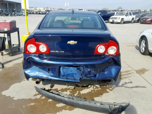 1G1ZE5EB8AF204763 - 2010 CHEVROLET MALIBU LTZ BLUE photo 9