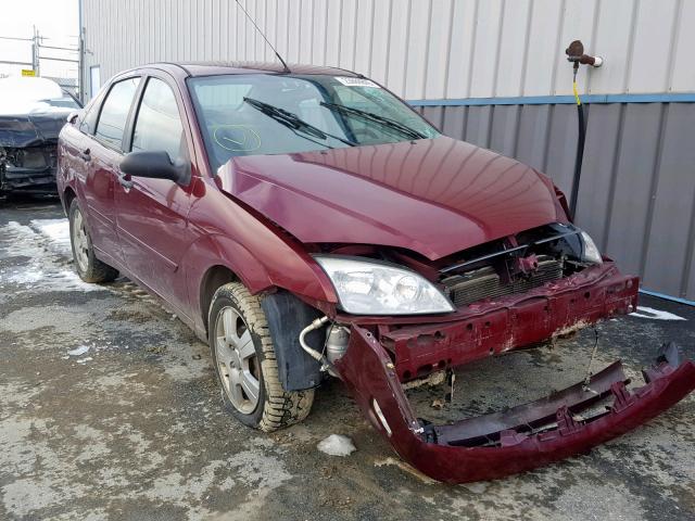 1FAHP34N97W176838 - 2007 FORD FOCUS ZX4 MAROON photo 1