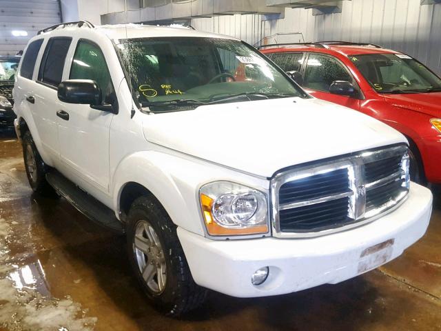 1D4HB48D35F564731 - 2005 DODGE DURANGO SL WHITE photo 1