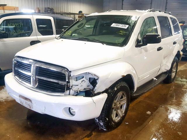 1D4HB48D35F564731 - 2005 DODGE DURANGO SL WHITE photo 2