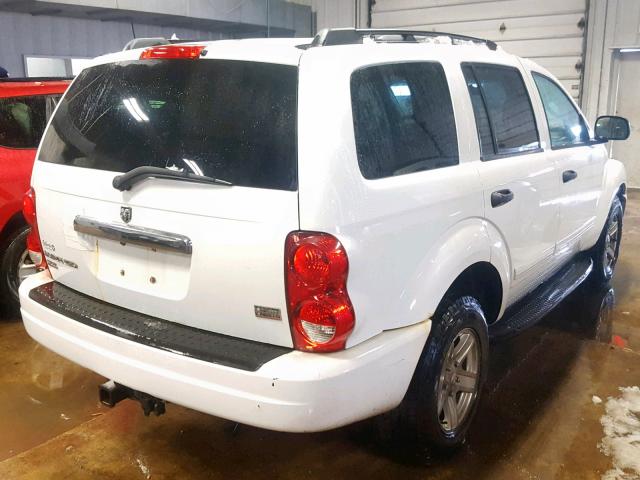 1D4HB48D35F564731 - 2005 DODGE DURANGO SL WHITE photo 4