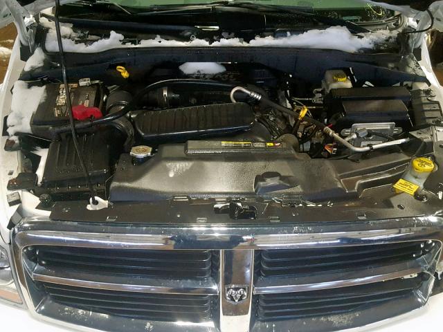 1D4HB48D35F564731 - 2005 DODGE DURANGO SL WHITE photo 7