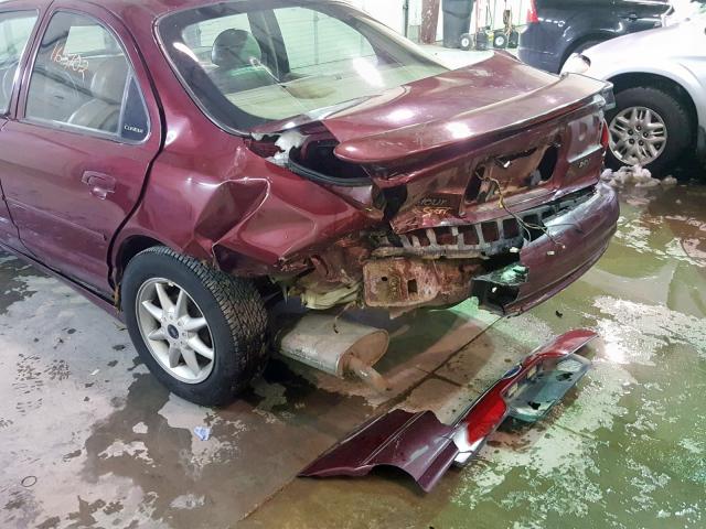 1FAFP66L8XK190547 - 1999 FORD CONTOUR SE MAROON photo 9