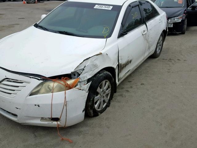 4T1BE46K37U578005 - 2007 TOYOTA CAMRY NEW WHITE photo 9