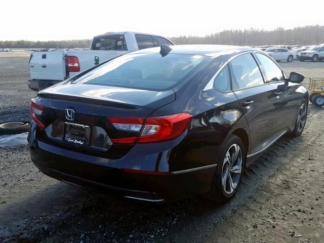 1HGCV1F57JA050883 - 2018 HONDA ACCORD EXL BLACK photo 4