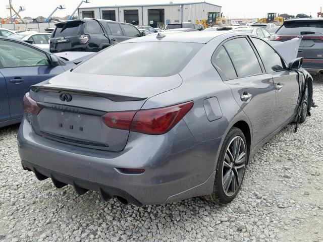 JN1BV7ARXFM394739 - 2015 INFINITI Q50 BASE CHARCOAL photo 4