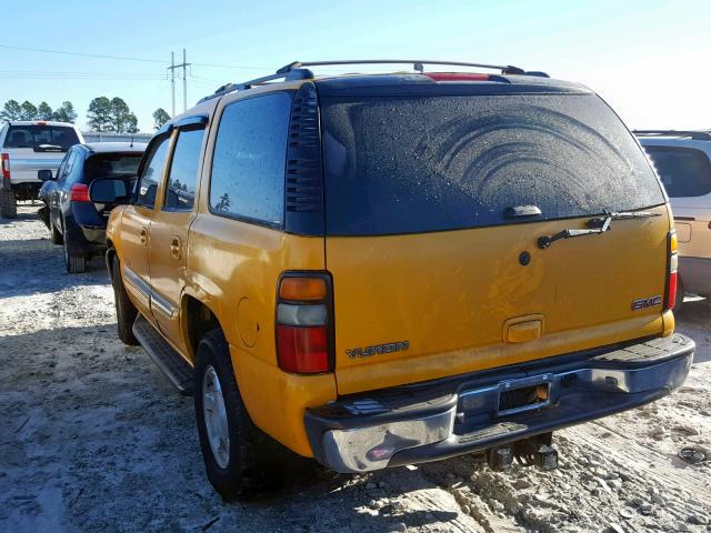 1GKEC13T35J238309 - 2005 GMC YUKON YELLOW photo 3