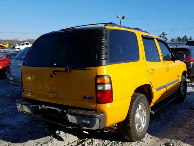 1GKEC13T35J238309 - 2005 GMC YUKON YELLOW photo 4