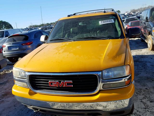 1GKEC13T35J238309 - 2005 GMC YUKON YELLOW photo 9