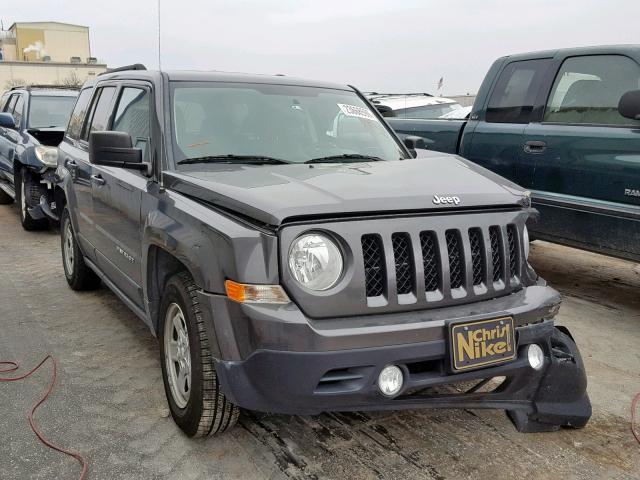 1C4NJPBA0ED801318 - 2014 JEEP PATRIOT SP GRAY photo 1