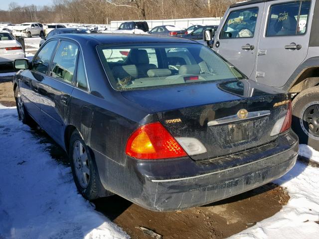 4T1BF28B32U263258 - 2002 TOYOTA AVALON XL BLACK photo 3