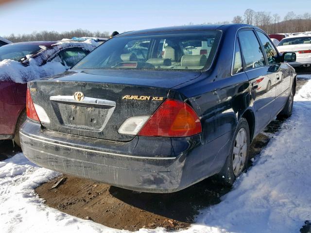 4T1BF28B32U263258 - 2002 TOYOTA AVALON XL BLACK photo 4