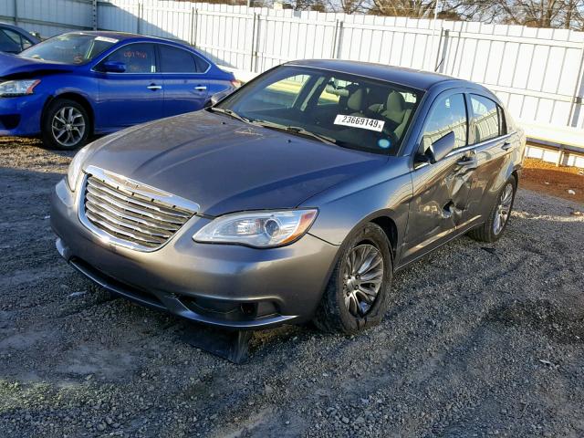 1C3CCBAB9CN262420 - 2012 CHRYSLER 200 LX GRAY photo 2