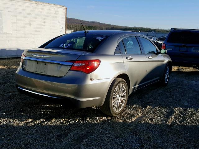 1C3CCBAB9CN262420 - 2012 CHRYSLER 200 LX GRAY photo 4