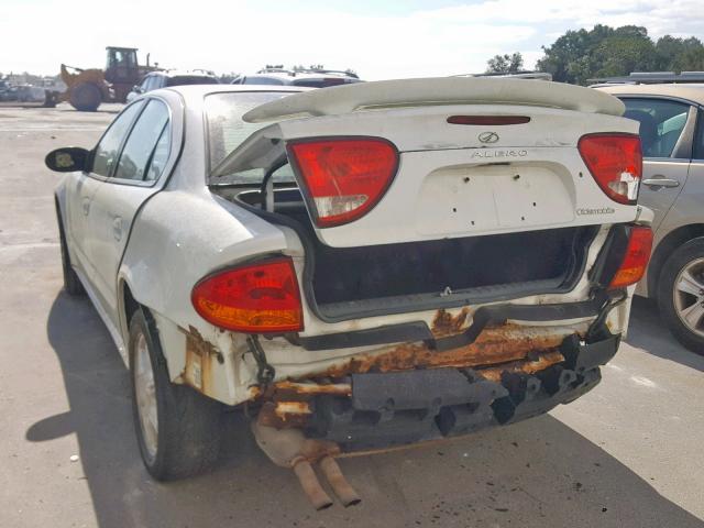 1G3NL52E24C237063 - 2004 OLDSMOBILE ALERO GL WHITE photo 3