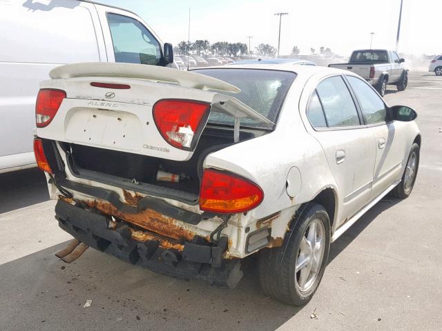 1G3NL52E24C237063 - 2004 OLDSMOBILE ALERO GL WHITE photo 4