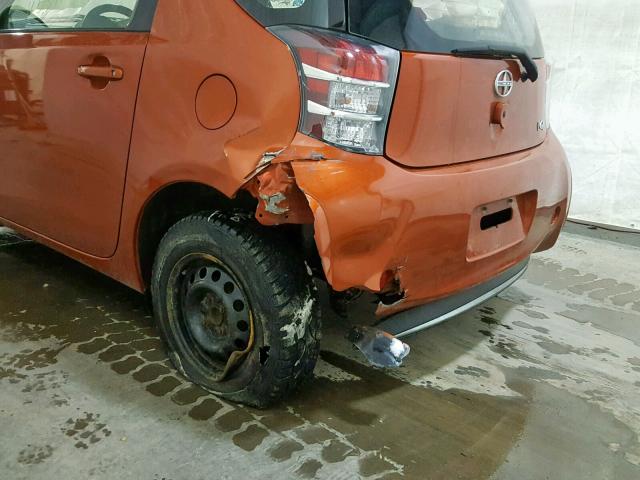 JTNJJXB08CJ020529 - 2012 TOYOTA SCION IQ ORANGE photo 9