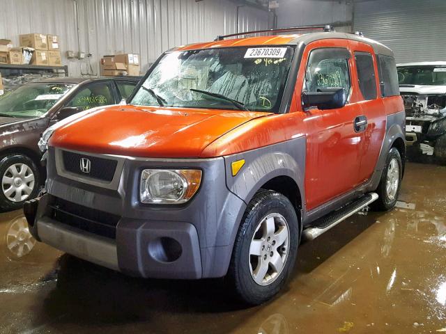 5J6YH285X3L031812 - 2003 HONDA ELEMENT EX ORANGE photo 2