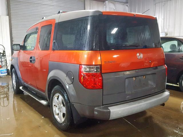 5J6YH285X3L031812 - 2003 HONDA ELEMENT EX ORANGE photo 3