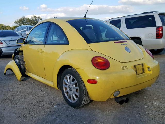 3VWCR31C54M414808 - 2004 VOLKSWAGEN NEW BEETLE YELLOW photo 3