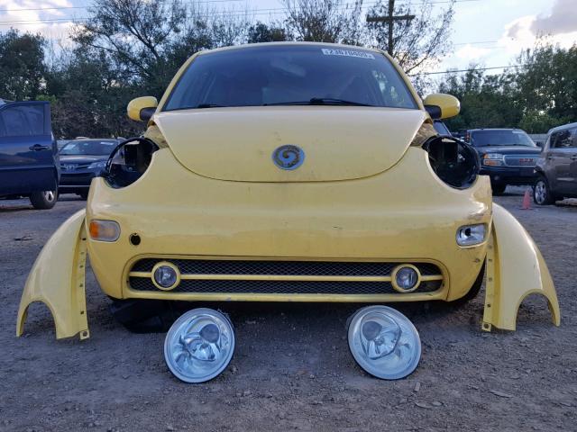 3VWCR31C54M414808 - 2004 VOLKSWAGEN NEW BEETLE YELLOW photo 9