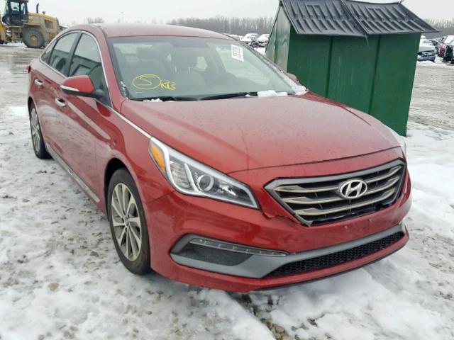 5NPE34AF6FH143070 - 2015 HYUNDAI SONATA SPO RED photo 1