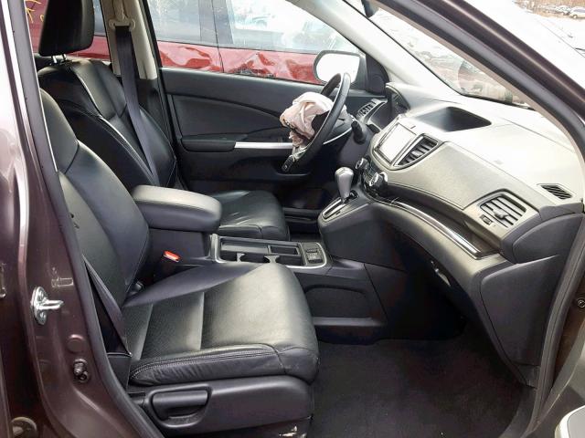 2HKRM4H75GH628623 - 2016 HONDA CR-V EXL BROWN photo 5