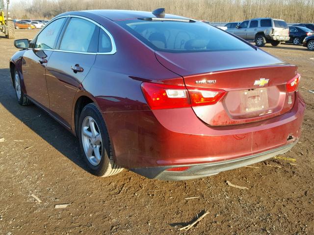 1G1ZB5ST5GF225942 - 2016 CHEVROLET MALIBU LS RED photo 3