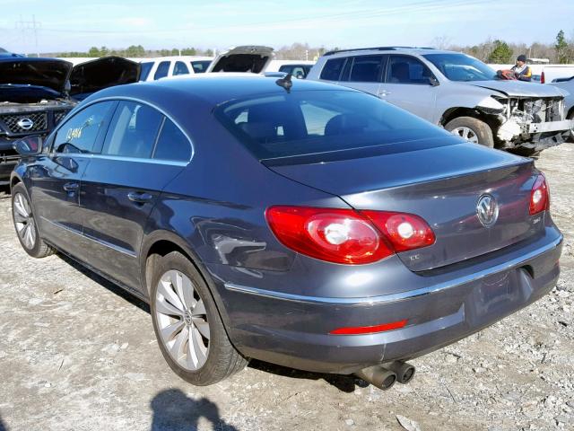 WVWMP7AN0CE513188 - 2012 VOLKSWAGEN CC SPORT Сұр фото 3
