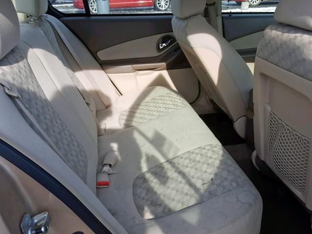 1G1ZT52845F297379 - 2005 CHEVROLET MALIBU LS 金色 照片 6