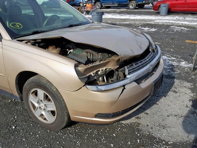 1G1ZT52845F297379 - 2005 CHEVROLET MALIBU LS 金色 照片 9