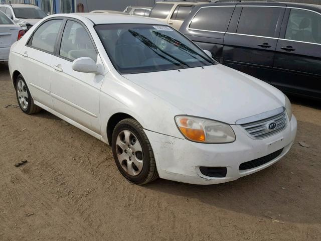 KNAFE121075449003 - 2007 KIA SPECTRA EX WHITE photo 1