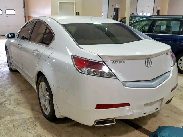 19UUA86529A011185 - 2009 ACURA TL WHITE photo 3