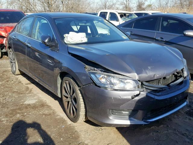 1HGCR2F58EA287589 - 2014 HONDA ACCORD SPO GRAY photo 1