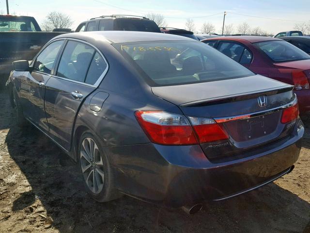 1HGCR2F58EA287589 - 2014 HONDA ACCORD SPO GRAY photo 3