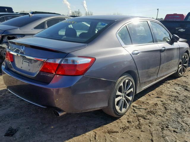 1HGCR2F58EA287589 - 2014 HONDA ACCORD SPO GRAY photo 4