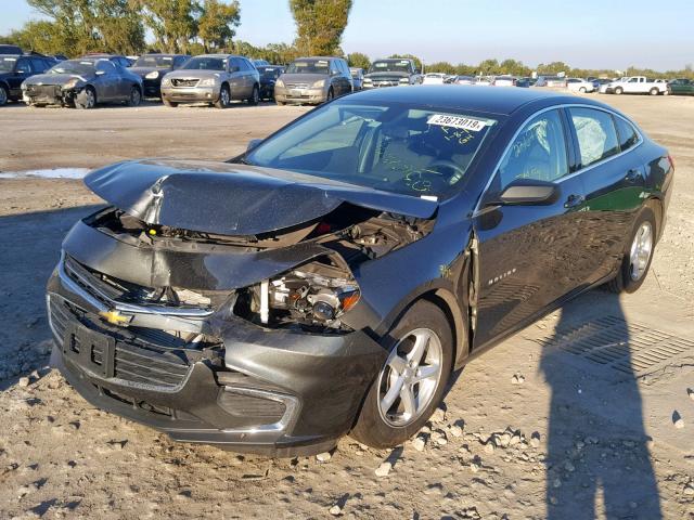1G1ZB5ST9HF209051 - 2017 CHEVROLET MALIBU LS GRAY photo 2