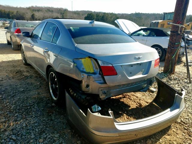 KMHGC46E49U039269 - 2009 HYUNDAI GENESIS 3. SILVER photo 3