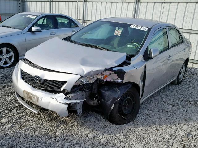 2T1BU4EE7AC382429 - 2010 TOYOTA COROLLA BA SILVER photo 2