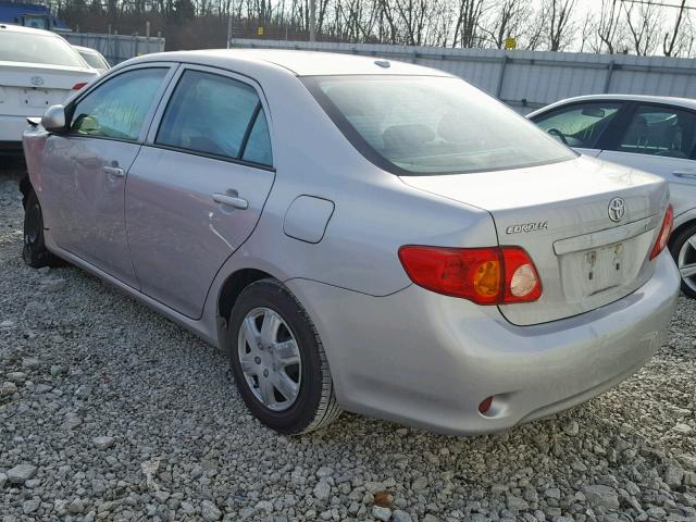 2T1BU4EE7AC382429 - 2010 TOYOTA COROLLA BA SILVER photo 3