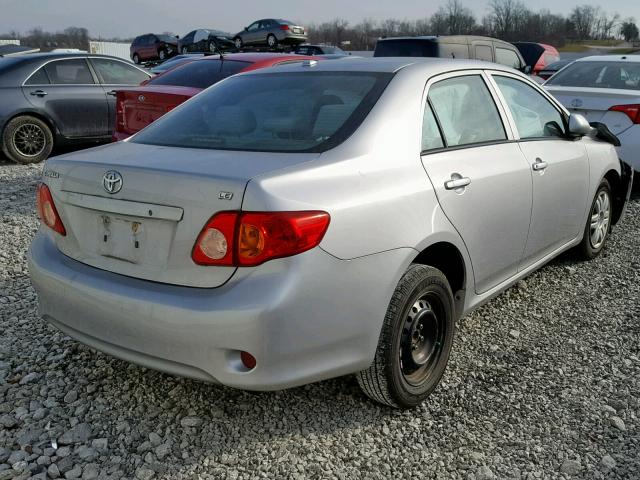 2T1BU4EE7AC382429 - 2010 TOYOTA COROLLA BA SILVER photo 4