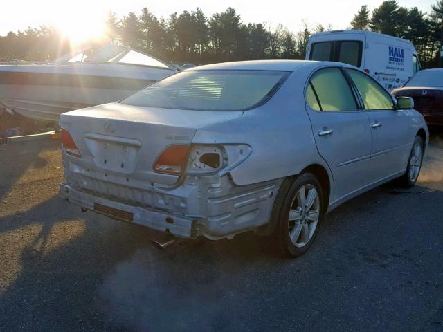 JTHBA30G455124107 - 2005 LEXUS ES 330 SILVER photo 4